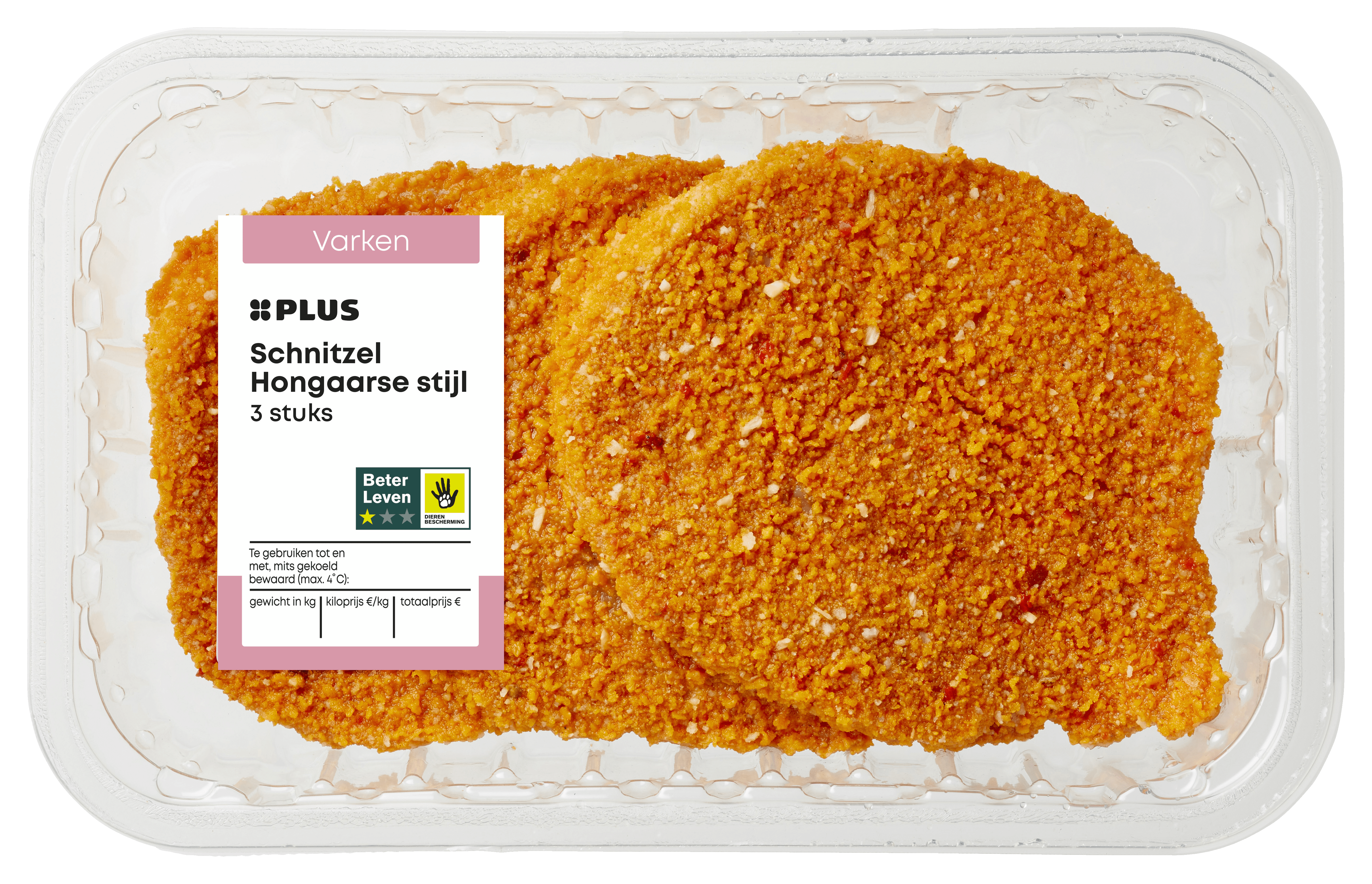 PLUS Schnitzel Hongaarse stijl 3 st