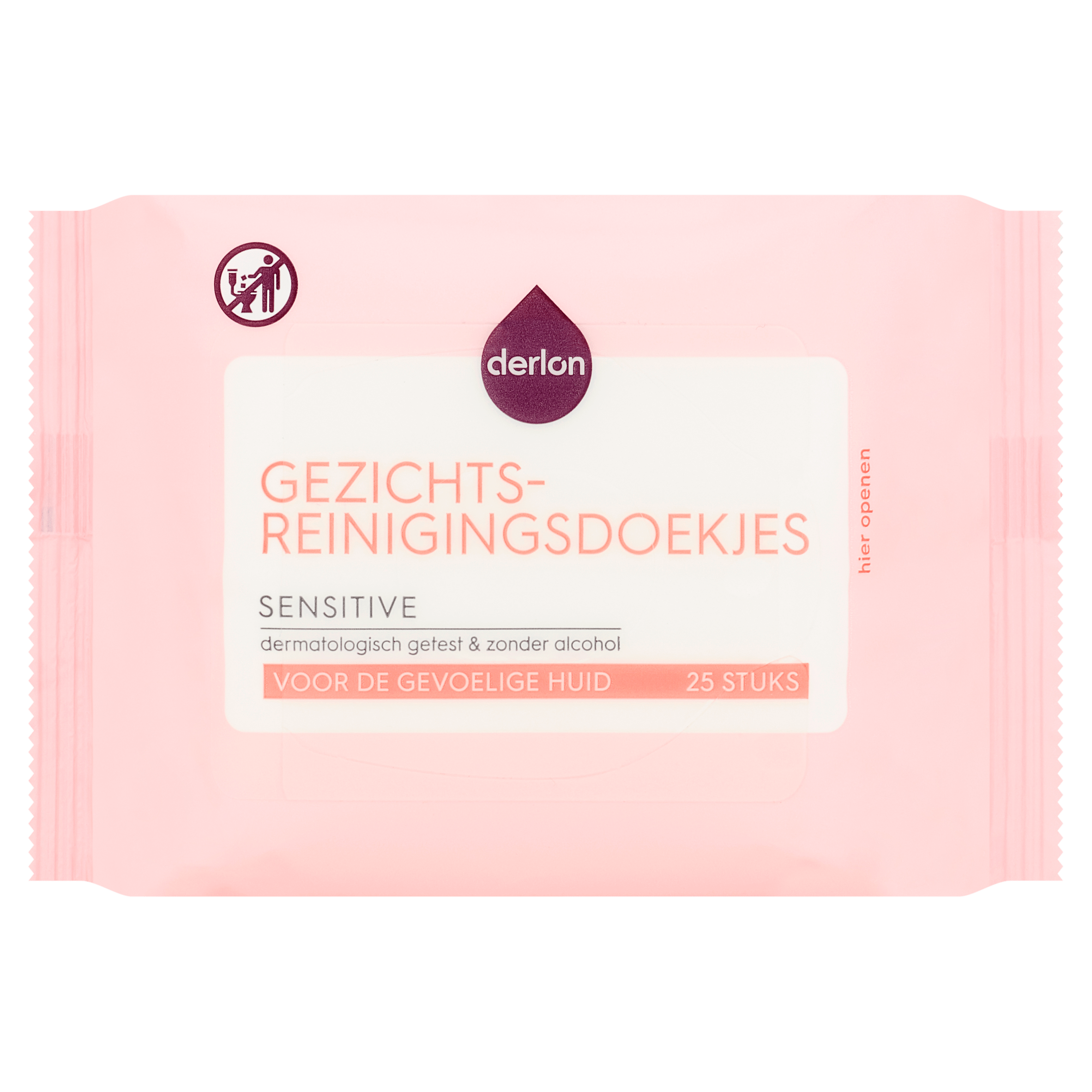Derlon Gezichtsreinigingsdoekjes Sensitive