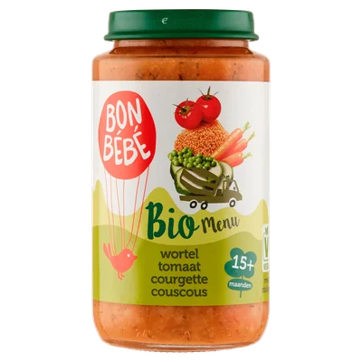 Bonbebe Bio 15+M1513 wortel tomaat courgette