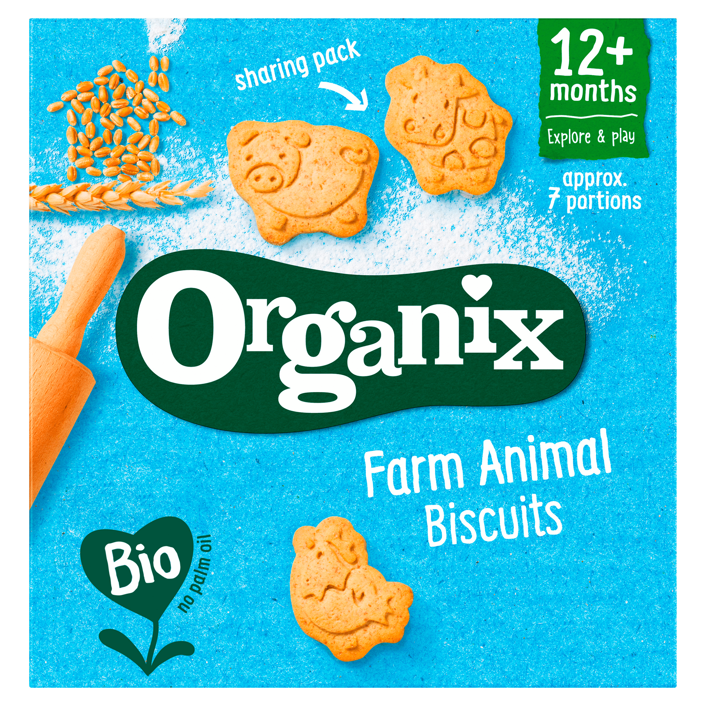Organix Bio Boerderijdieren koekjes 1+j