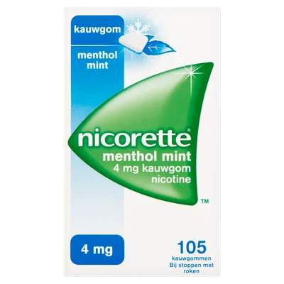 Nicorette Nicorette menthol mint SV gum 4mg