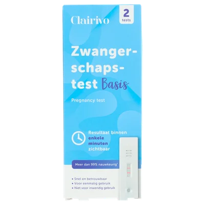 Clairivo Zwangerschapstest casette 2st