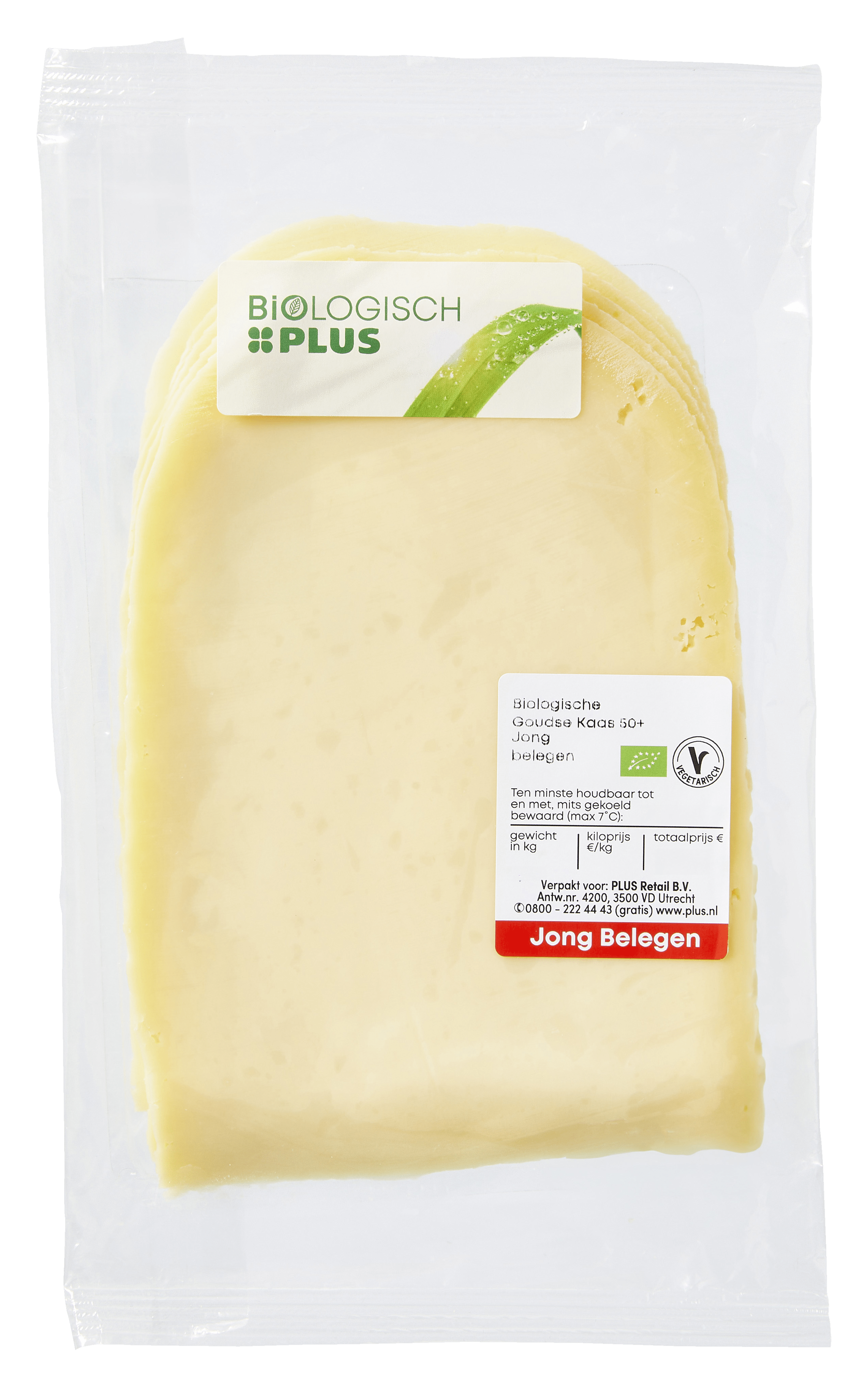 Biologisch PLUS Jong Belegen 50+ plakken