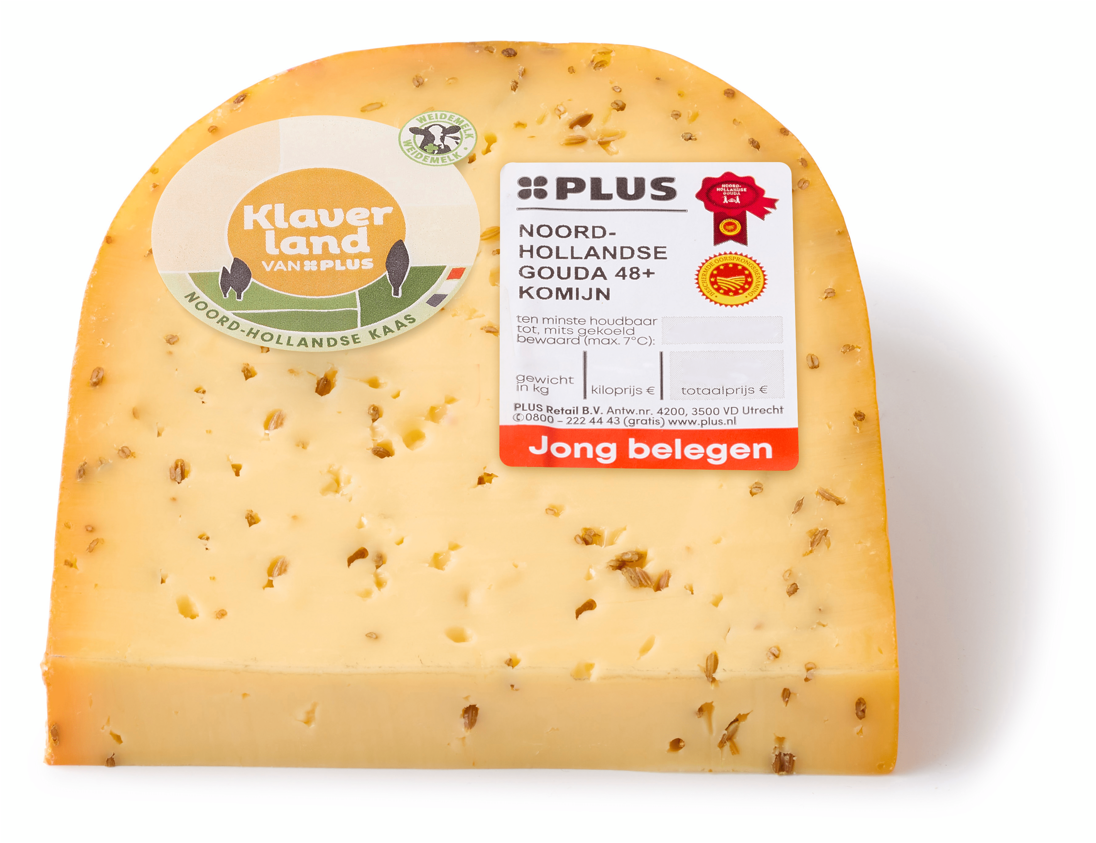 PLUS Klaverland Jong belegen komijn 48+ stuk