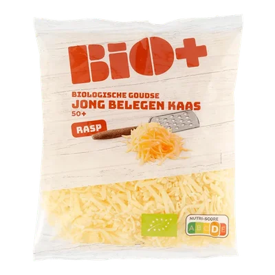 BIO+ Geraspte kaas jong belegen biologisch