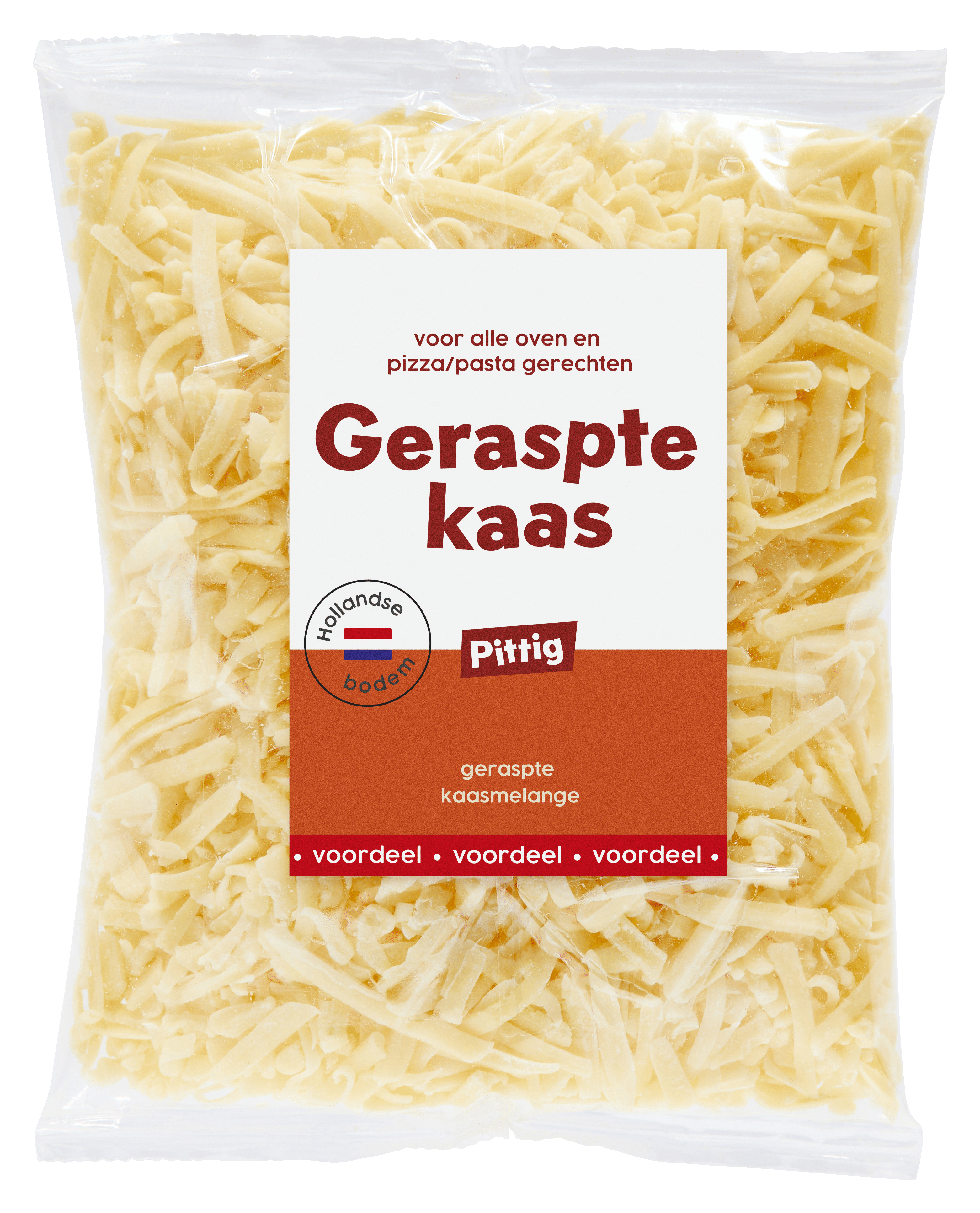 Neutraal Gouda Geraspte kaas pittig