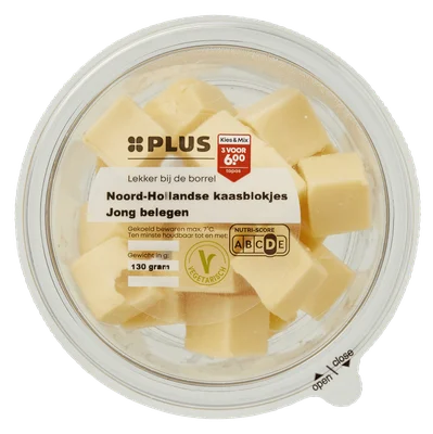PLUS N-Holla Kaasblokjes Jong Beleg