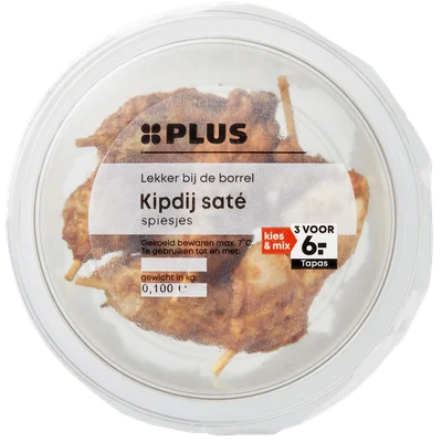PLUS Kipdij saté spiesjes