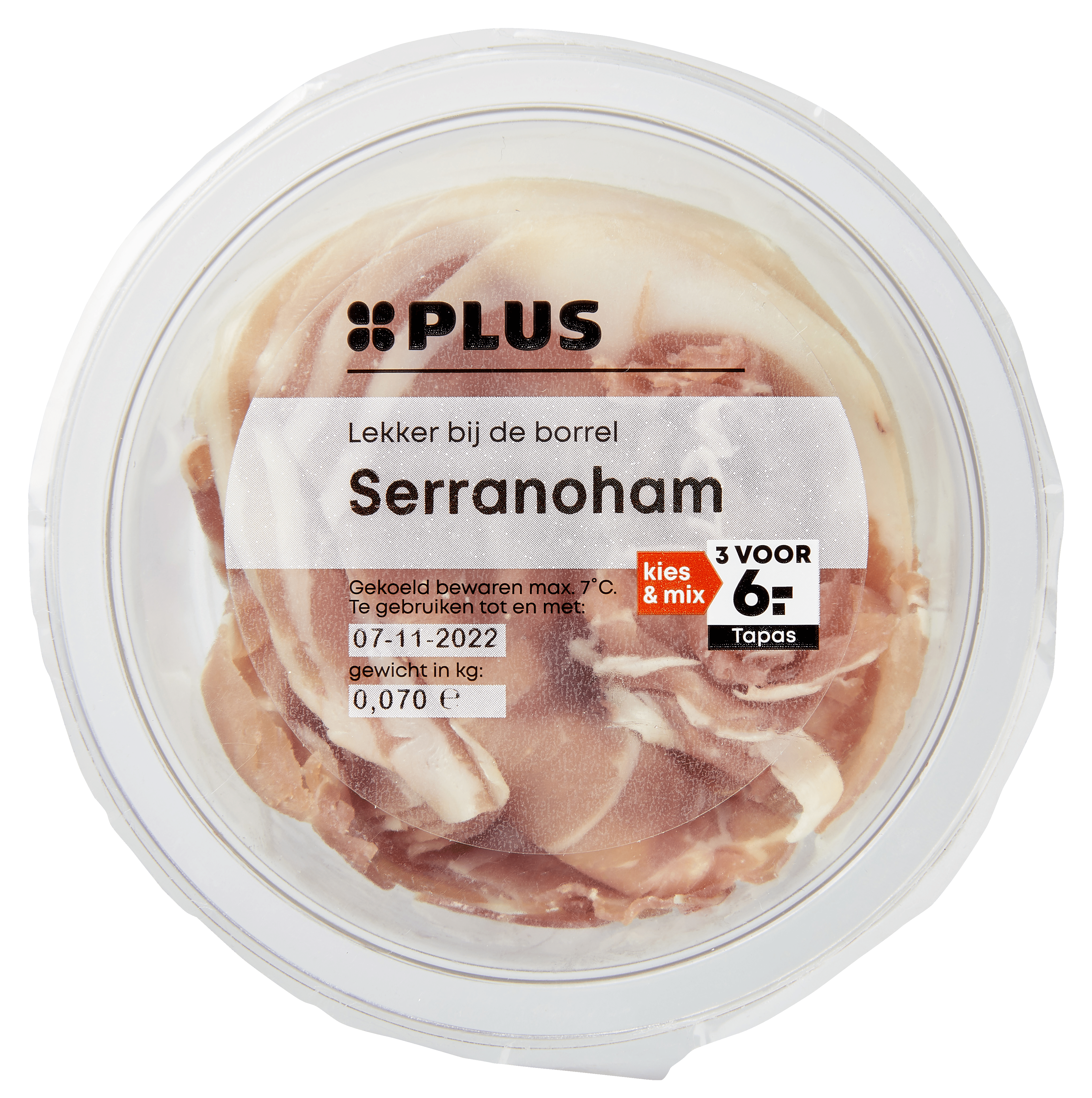 PLUS Dungesneden serranoham