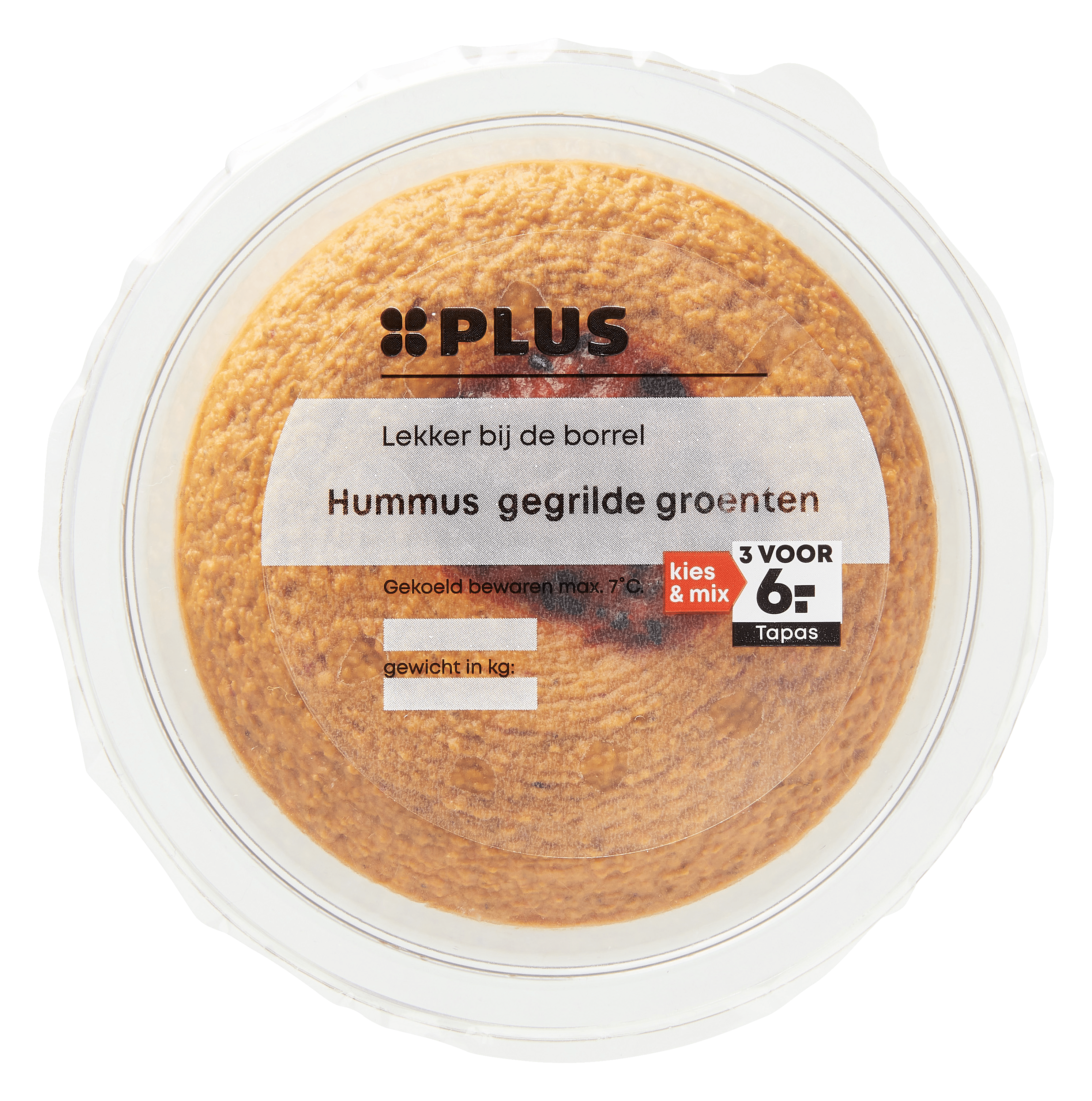 PLUS Hummus gegrilde groenten