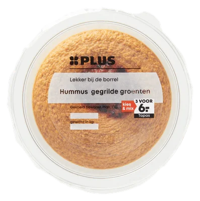 PLUS Hummus gegrilde groenten
