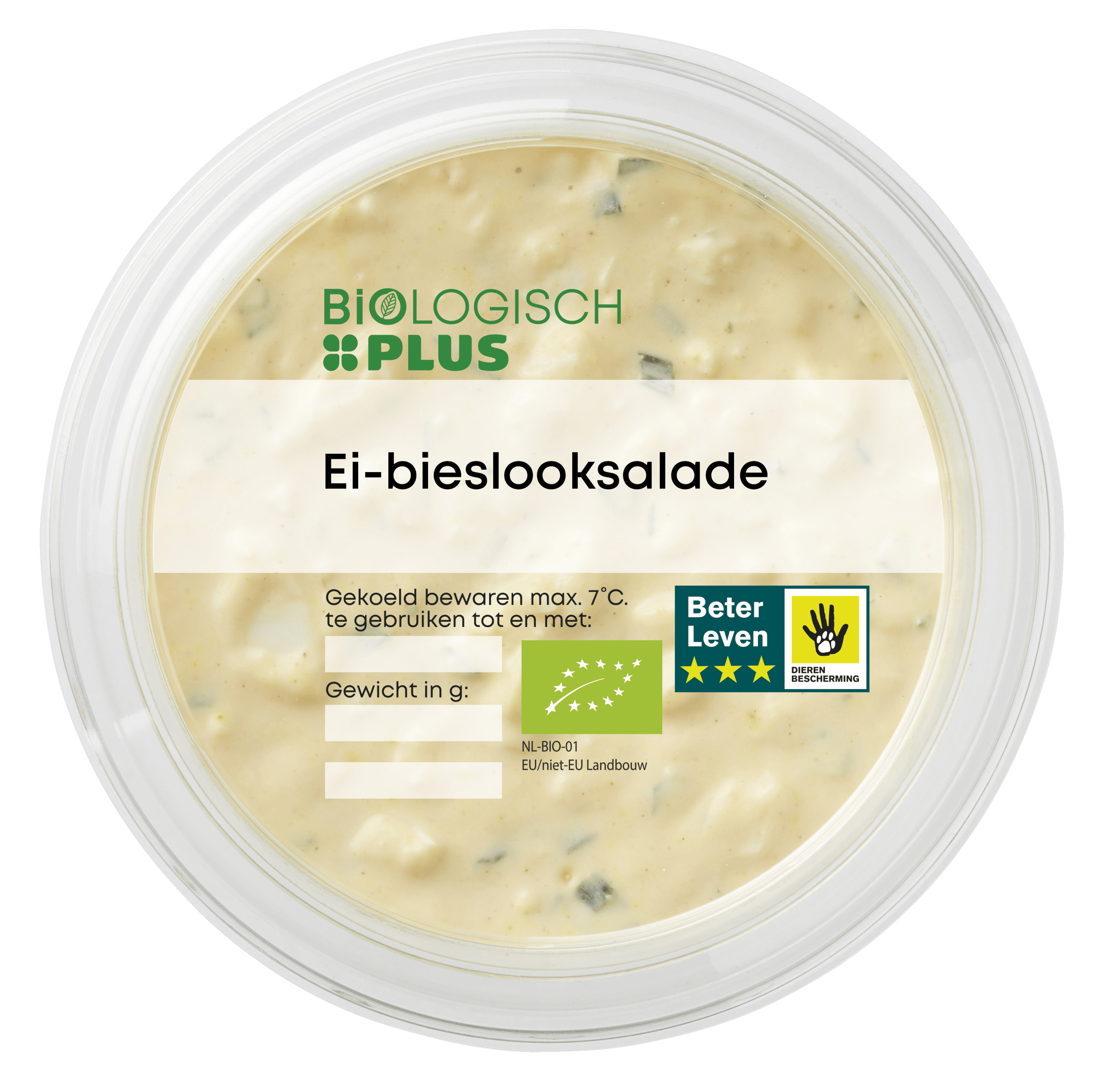 Biologisch PLUS Ei-bieslooksalade