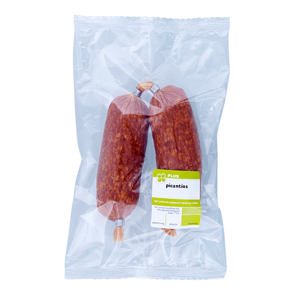 PLUS Pikanties (2 worstjes)