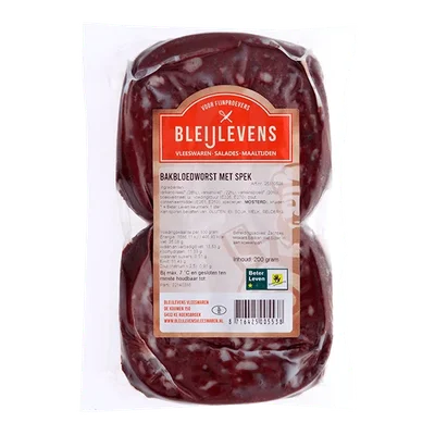 Bleijlevens Bakbloedworst met spek