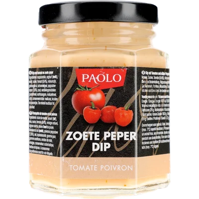 Paolo Zoete peper tomaat dip