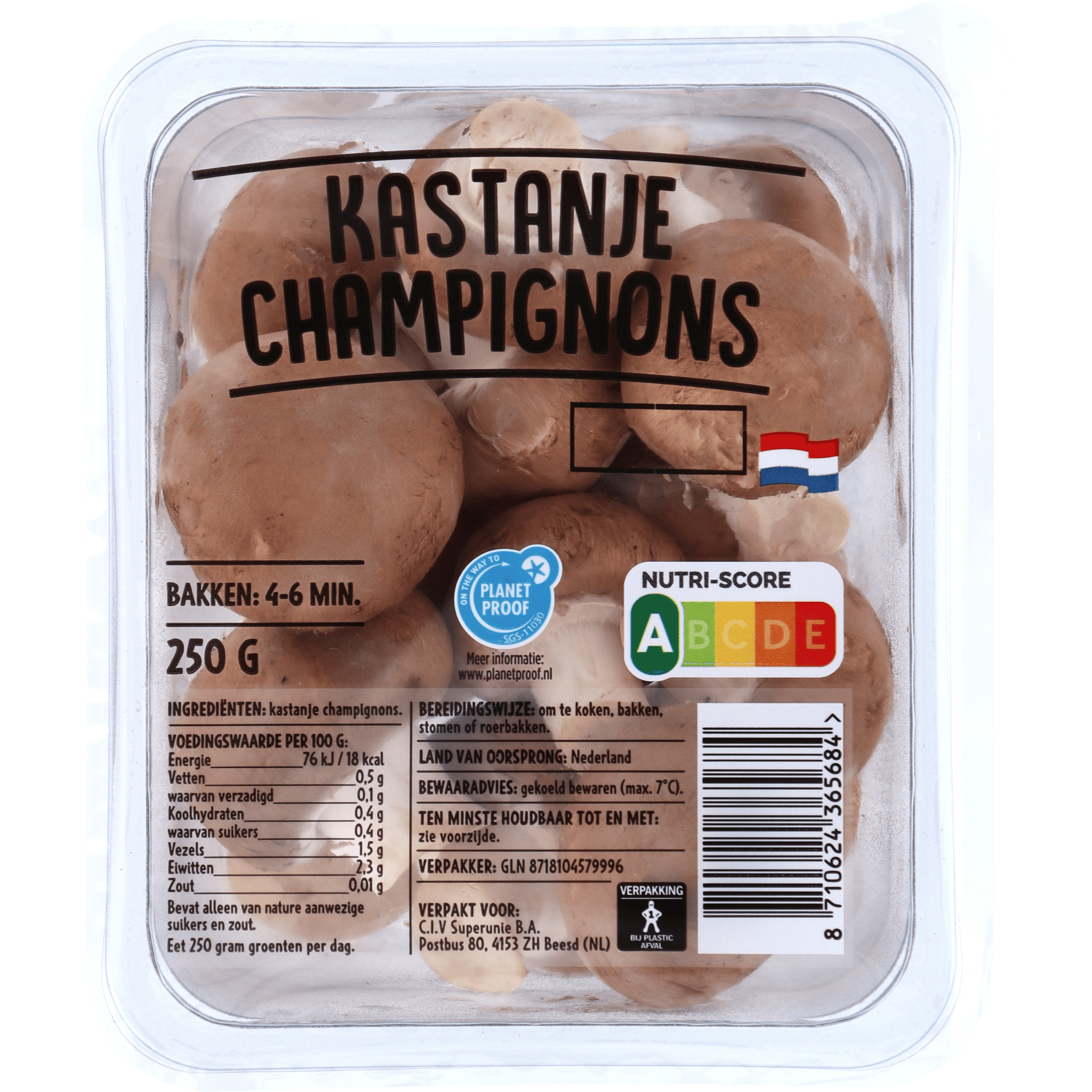 Neutraal Kastanjechampignons