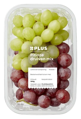 PLUS Druiven mix rood en wit pitloos