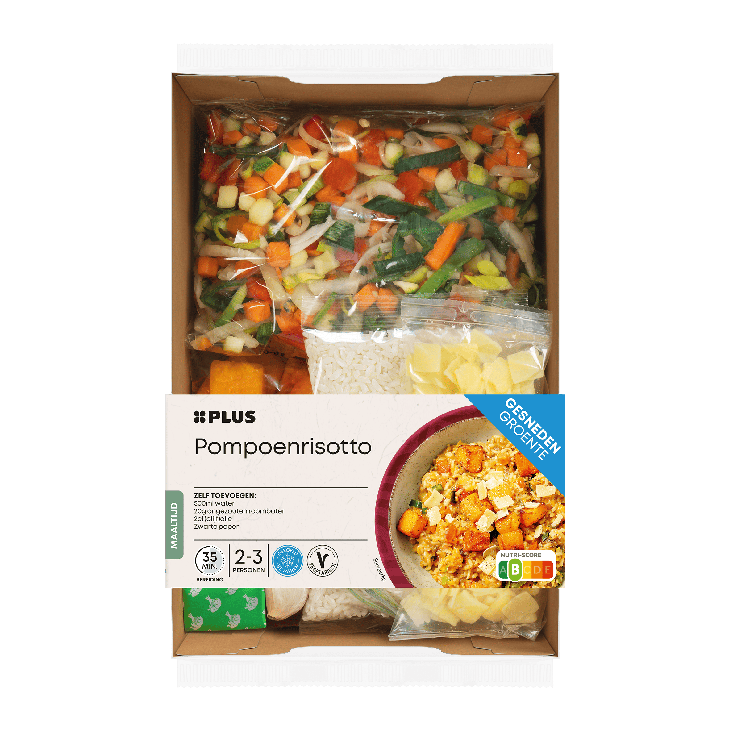 PLUS Gesneden verspakket Pompoenrisotto