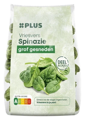 PLUS Spinazie met cordon bleu en puree