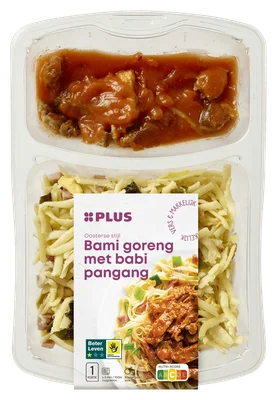 PLUS Bami Goreng met Saté Ajam