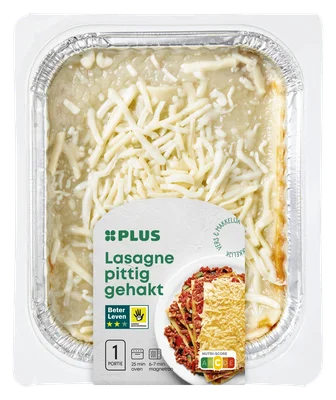 PLUS Lasagne  pittig gehakt