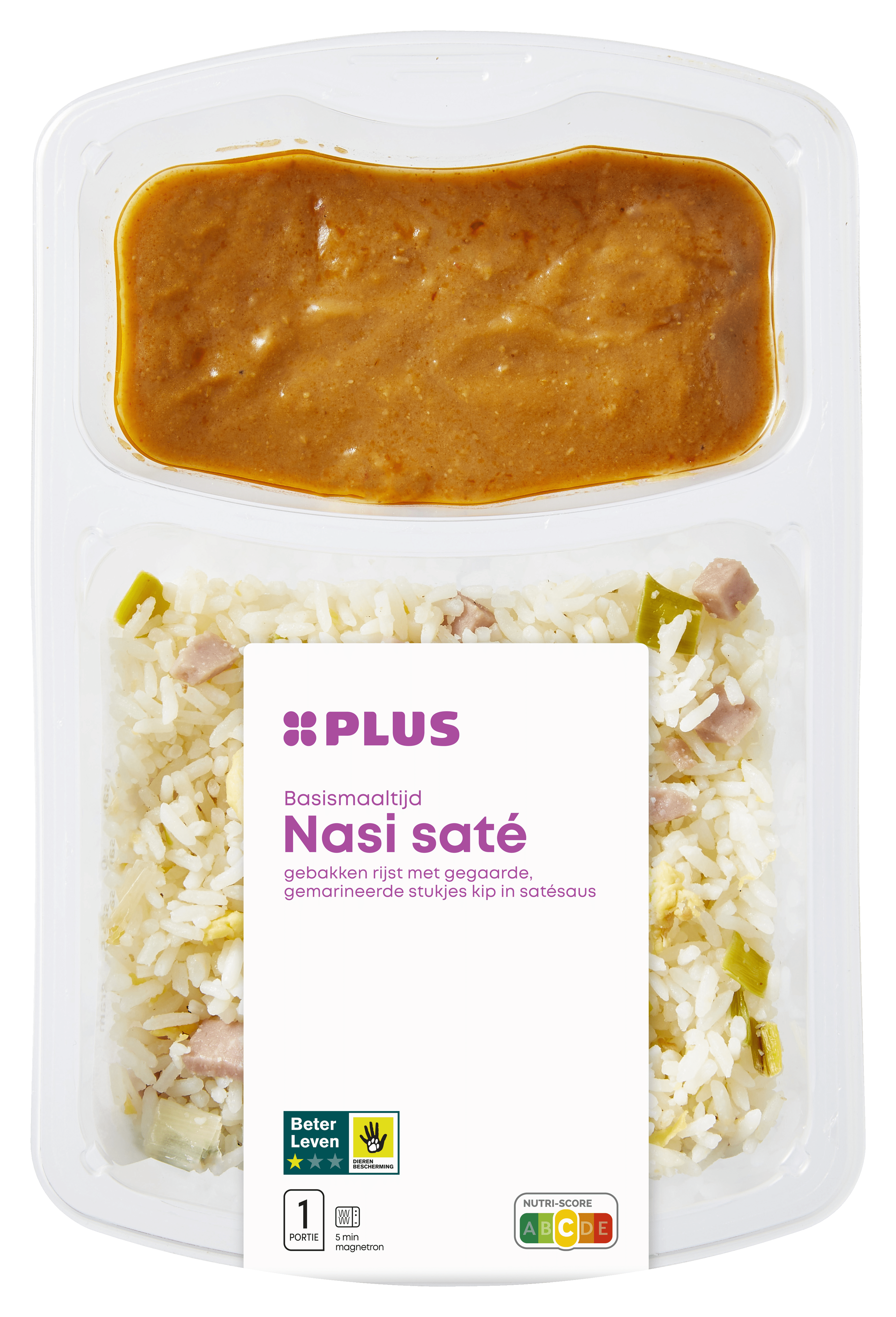 PLUS Nasi met kipsaté