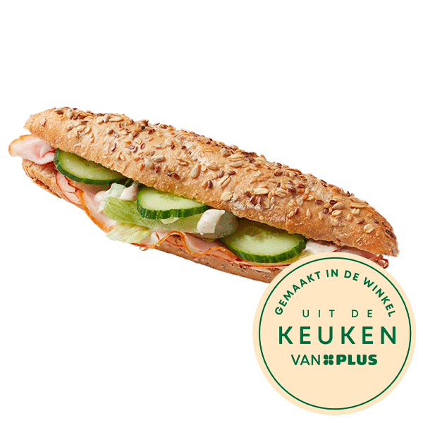 Uit de keuken van Witte baguette beenham honing mosterd