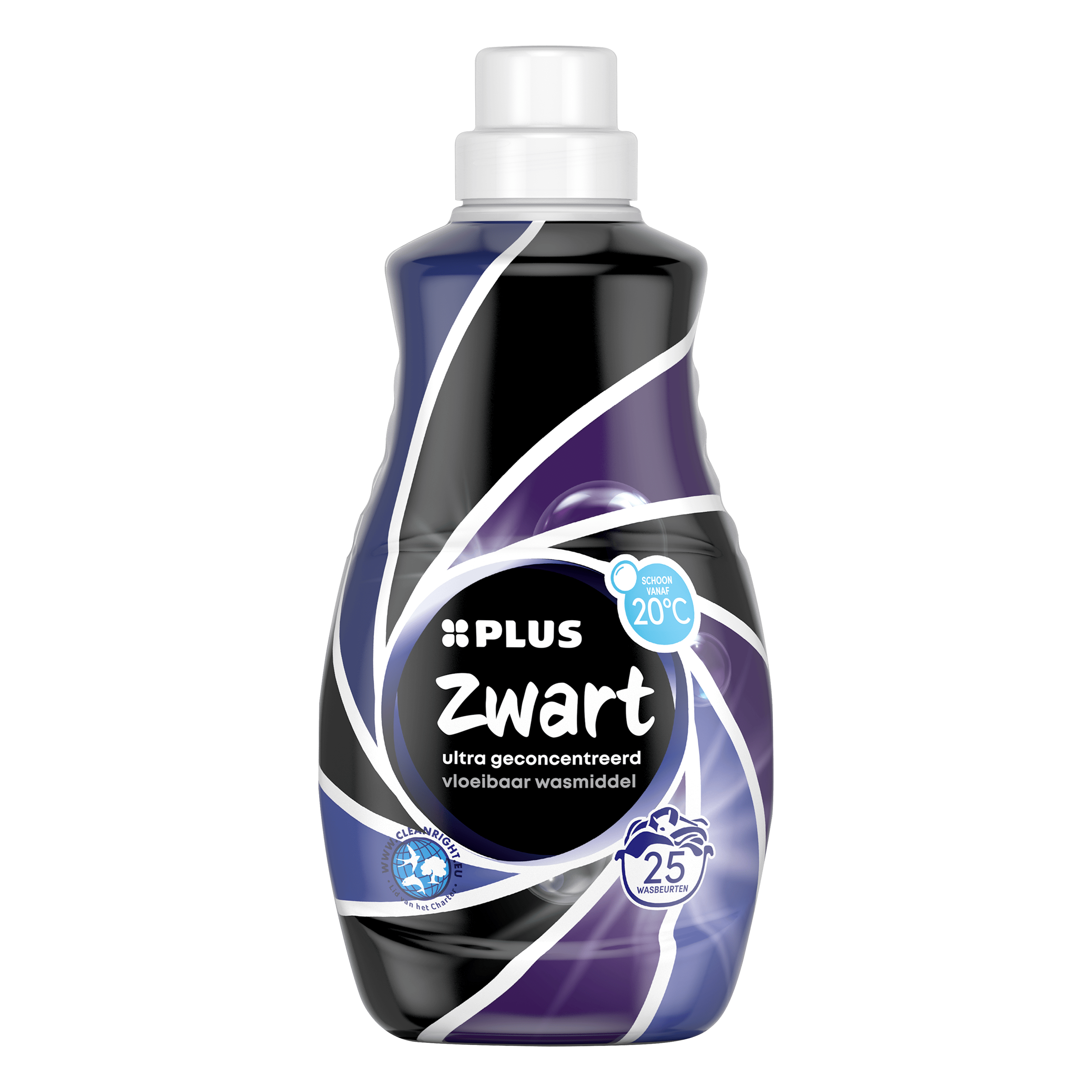 PLUS Vloeibaar wasmiddel zwart 25sc