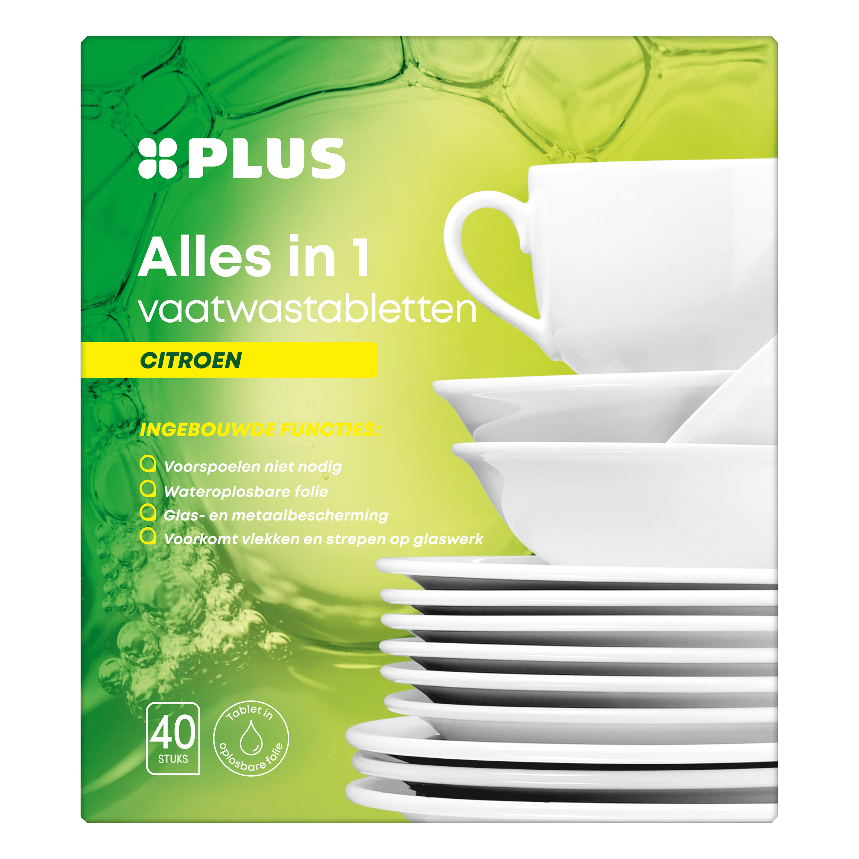 PLUS PLUS Vaatwastablet citroen AIO