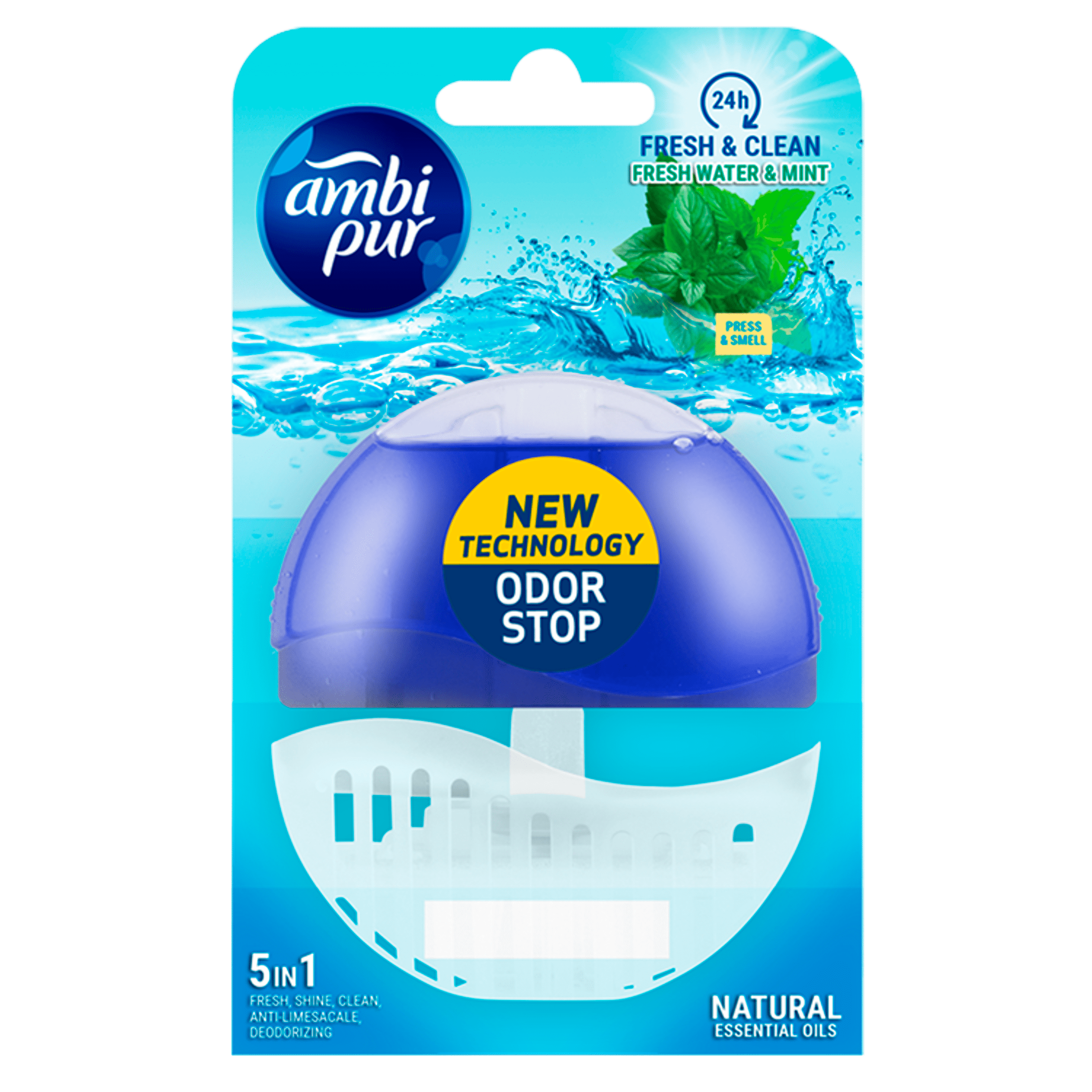 Ambipur Toiletblok vloeibaar water & mint