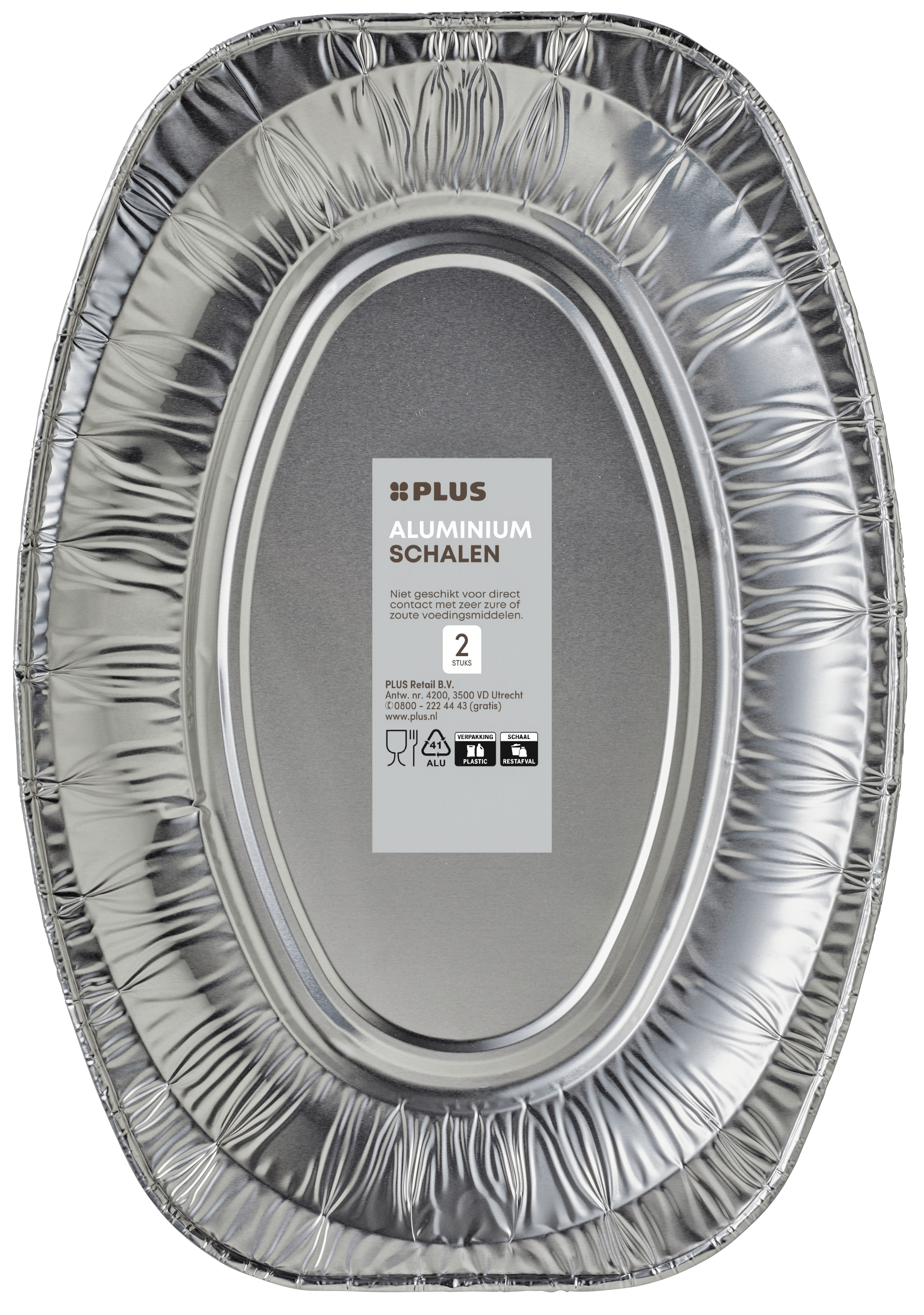 PLUS Aluminium schaal 35cm