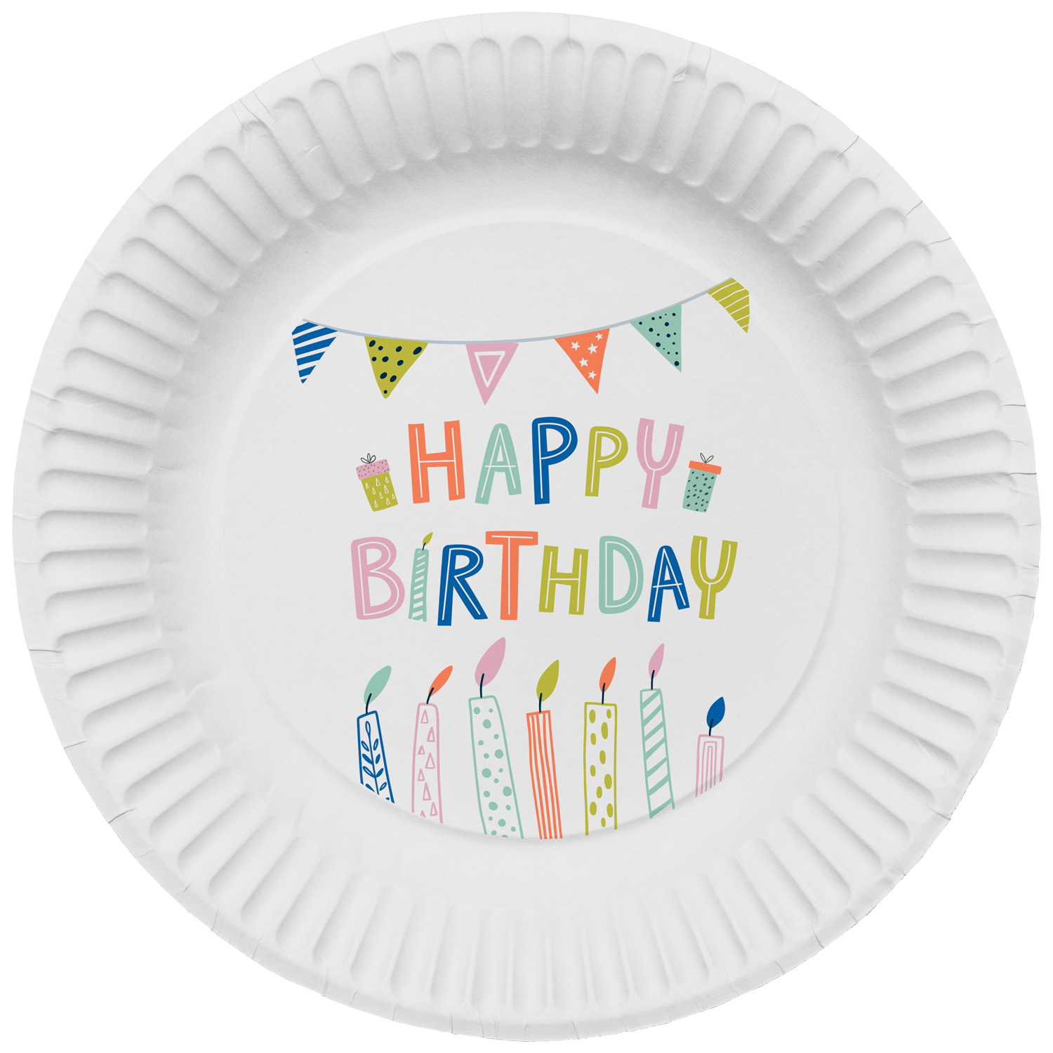 Folat Bordjes Happy Birthday Eco 23cm