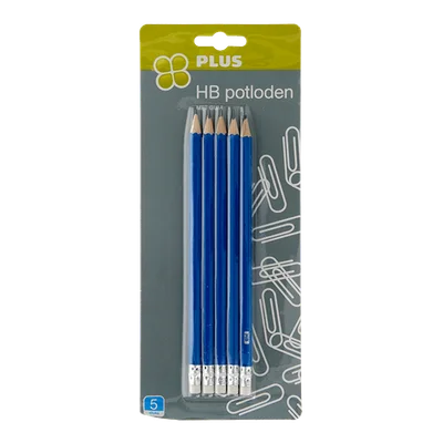 PLUS HB Potloden met gum FSC