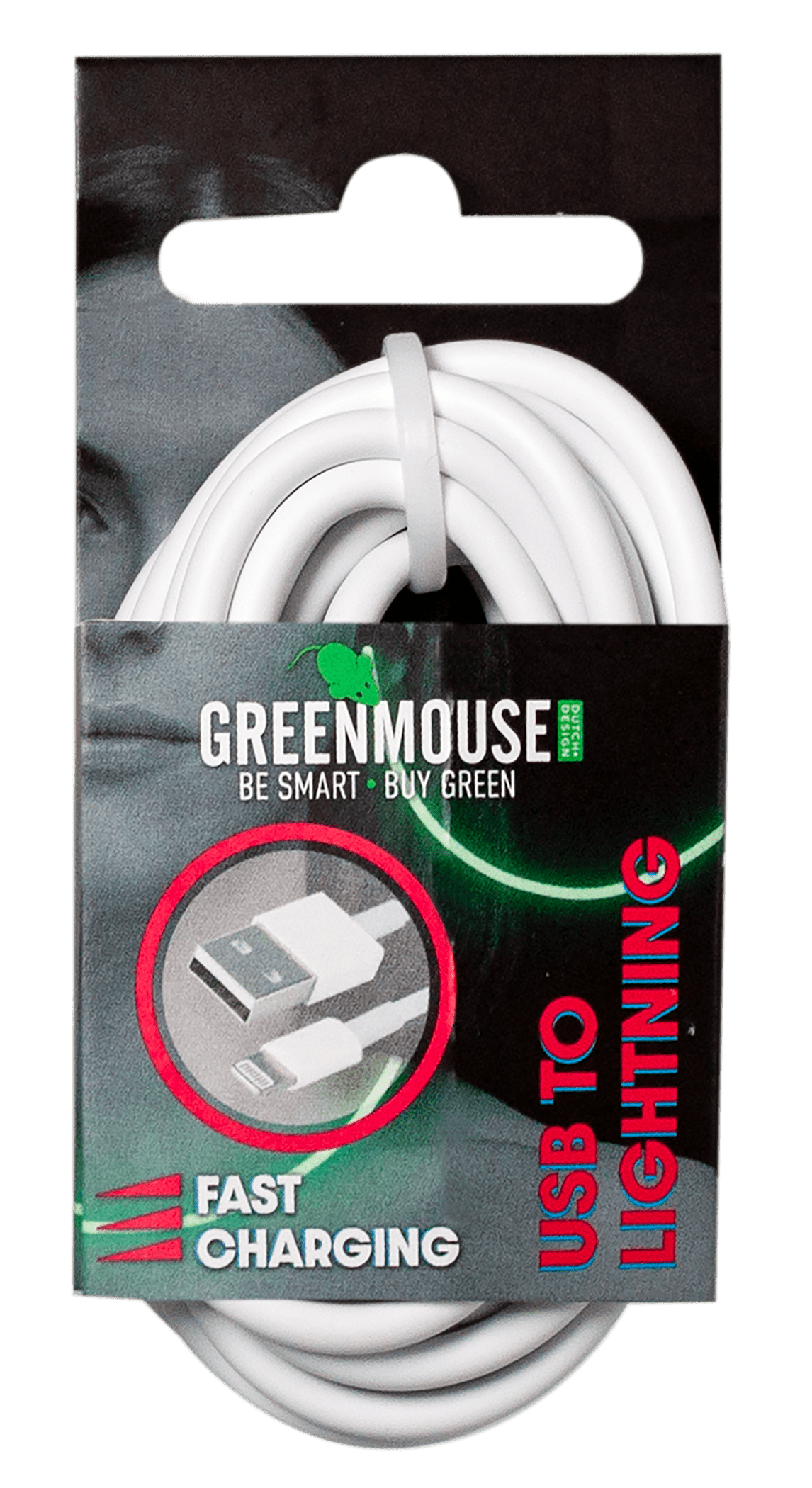 GreenMouse Lightning data cable - 1m