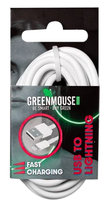 GreenMouse Lightning data cable - 1m