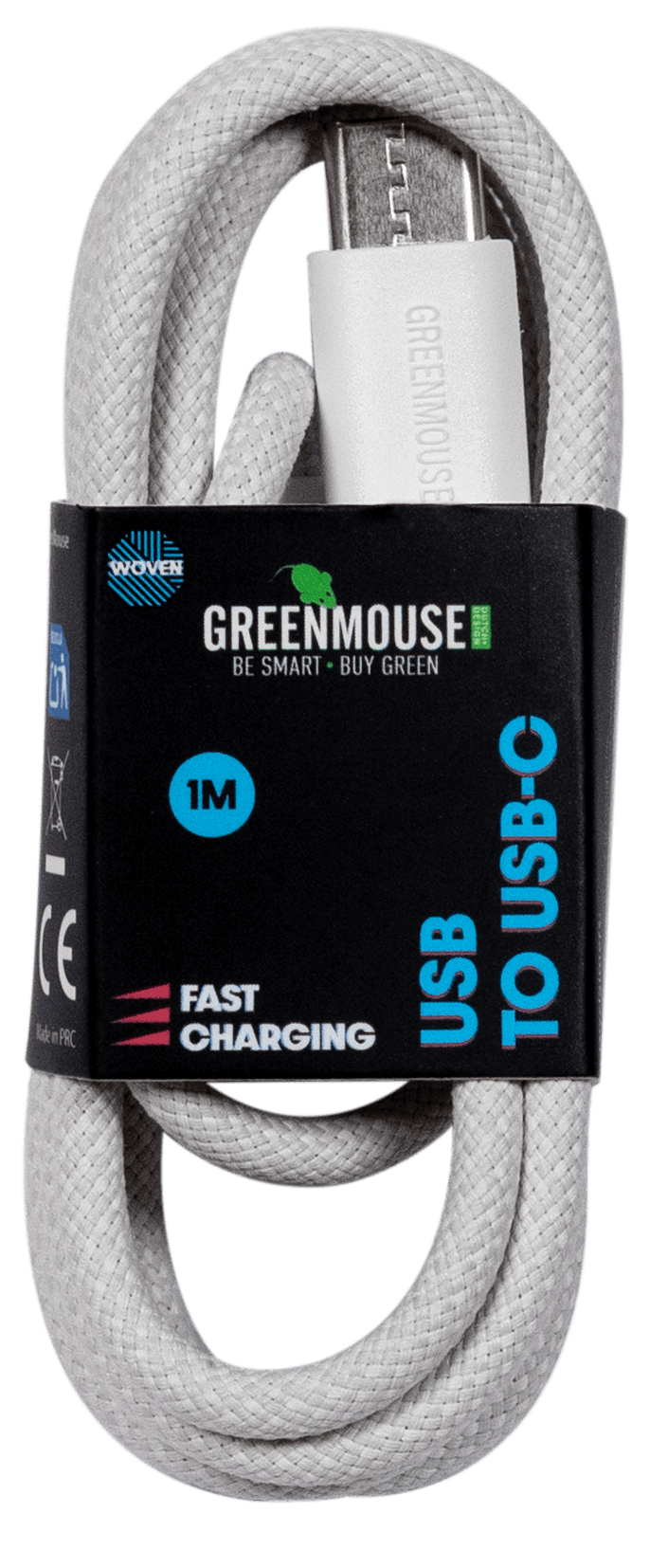 GreenMouse Lightning kabel woven 2m