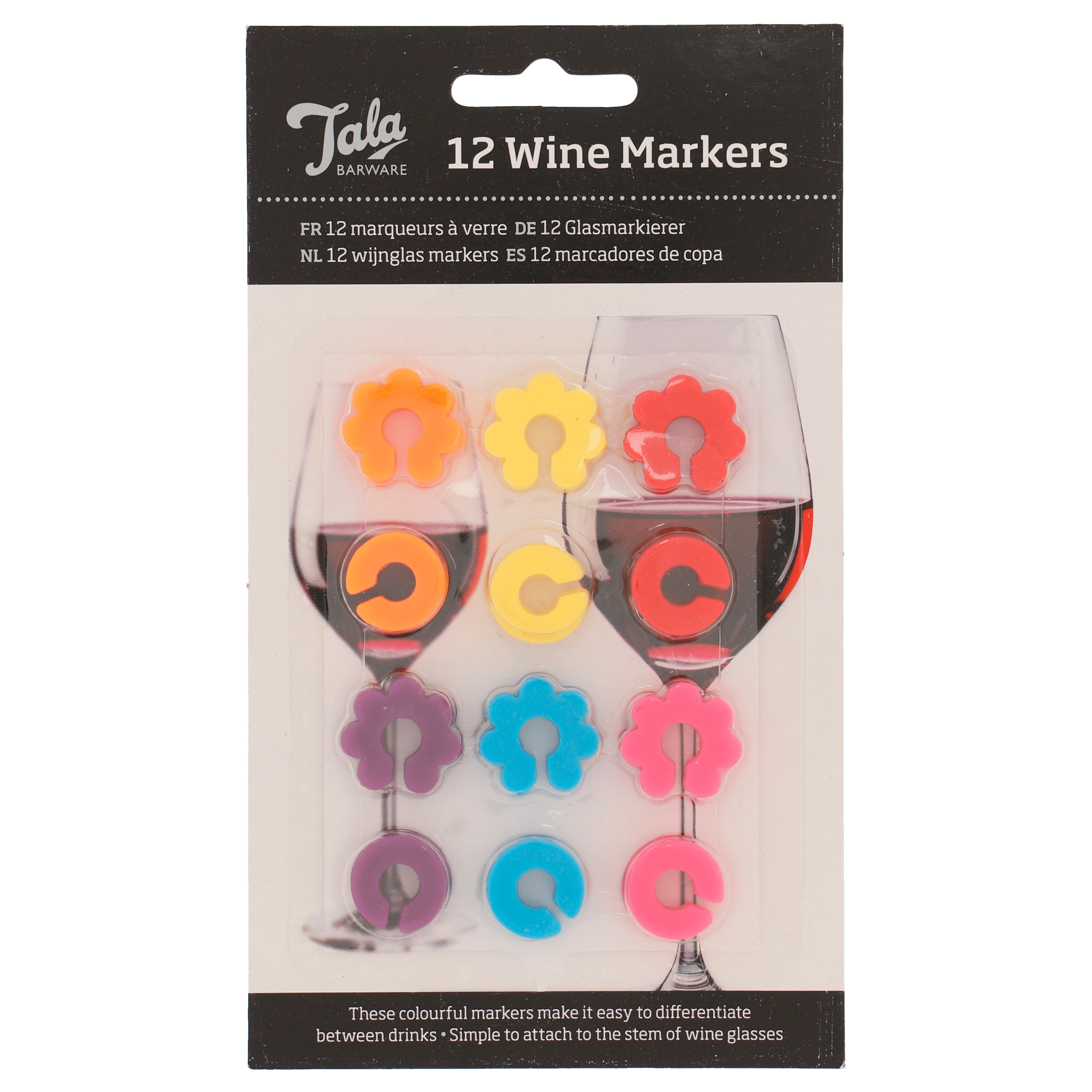 Tala Wijnglas Markers 12st.