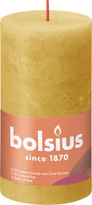 Bolsius Rustiek stompkaars 80/68 Honeycomb Yel