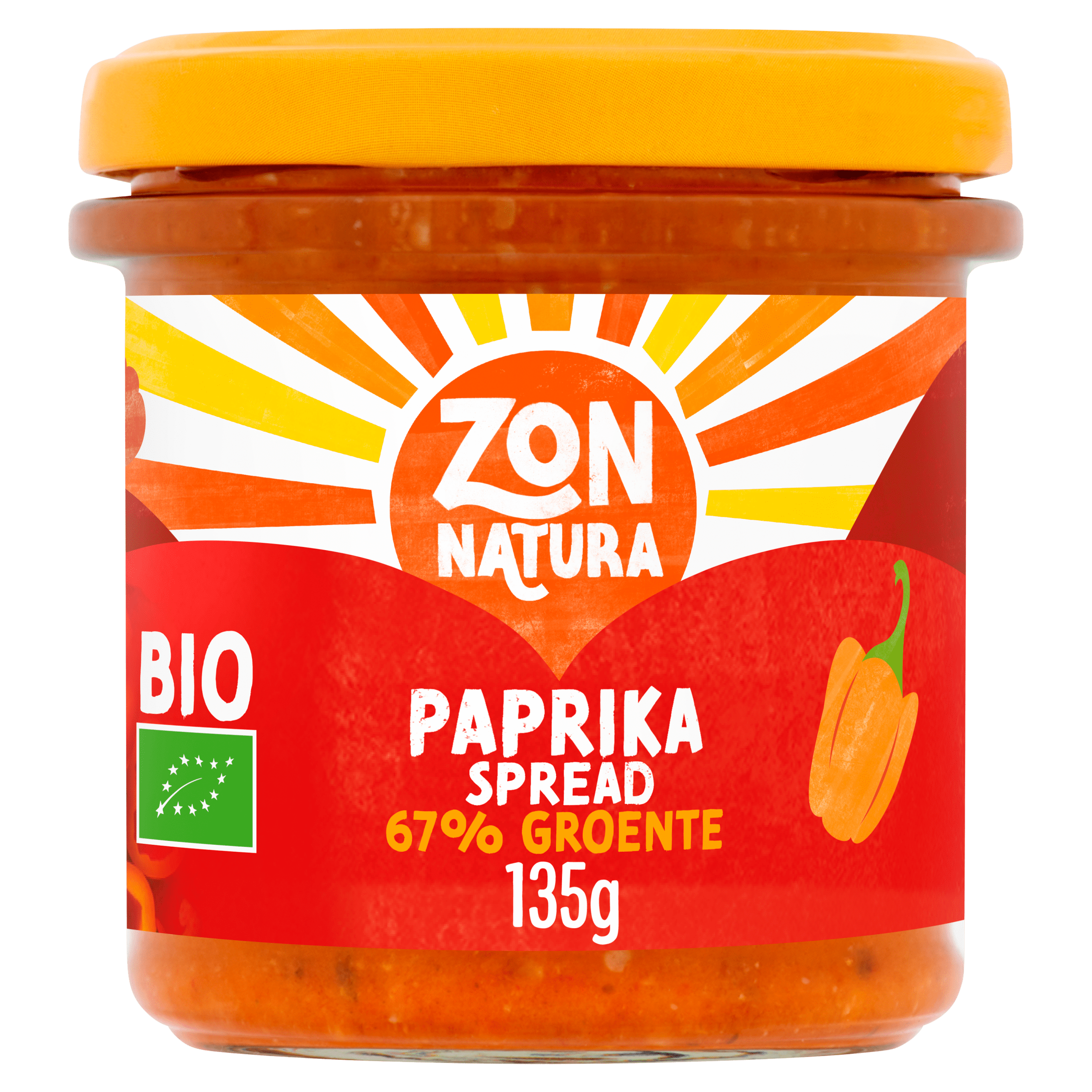 Zonnatura Groentespread paprika bio