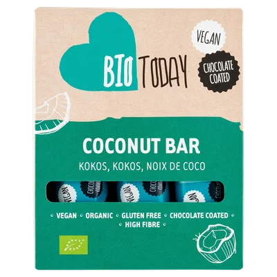 BioToday Vegan Coconut Bar 3 stuks biologisch