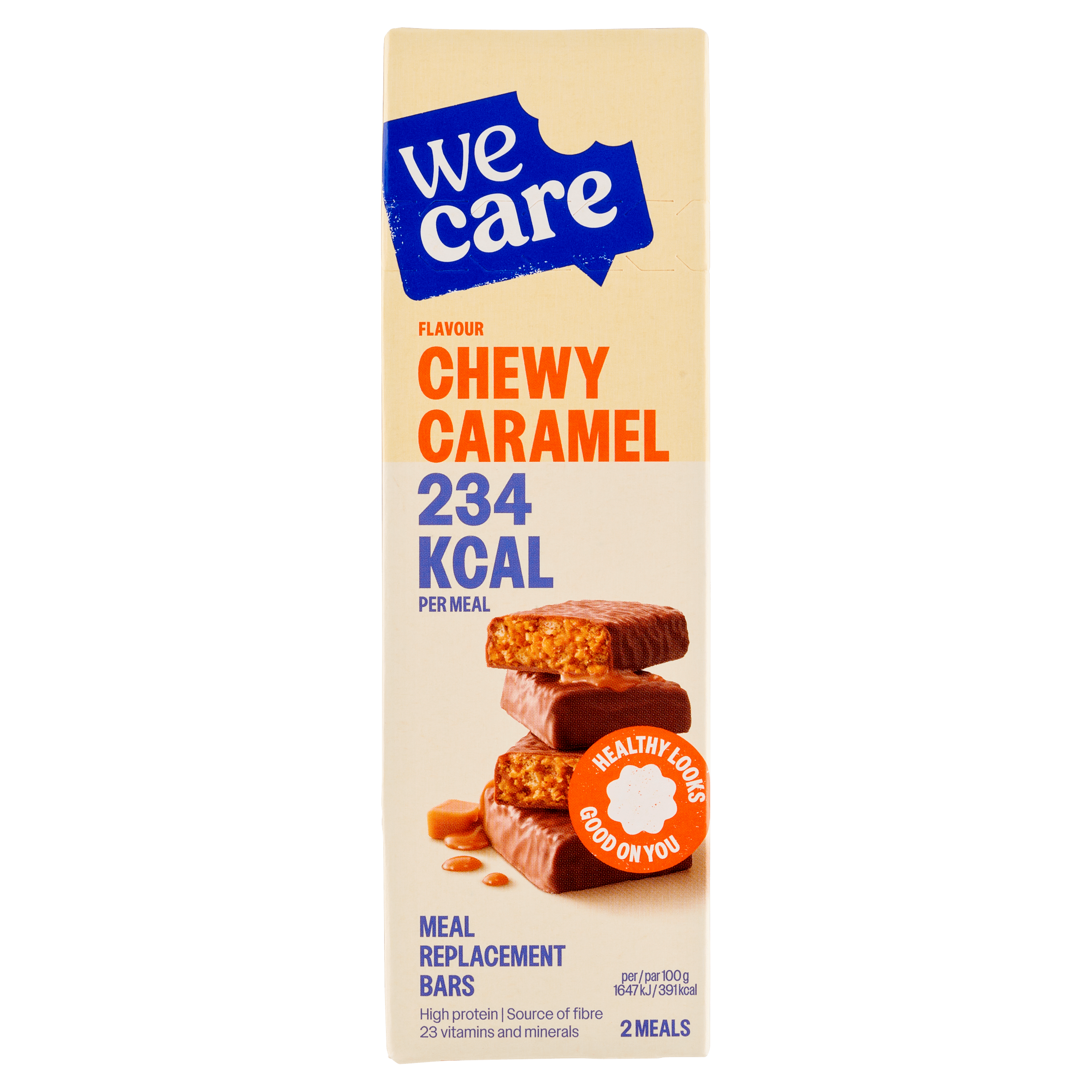 WeCare 12-uurtje maaltijdreep caramel