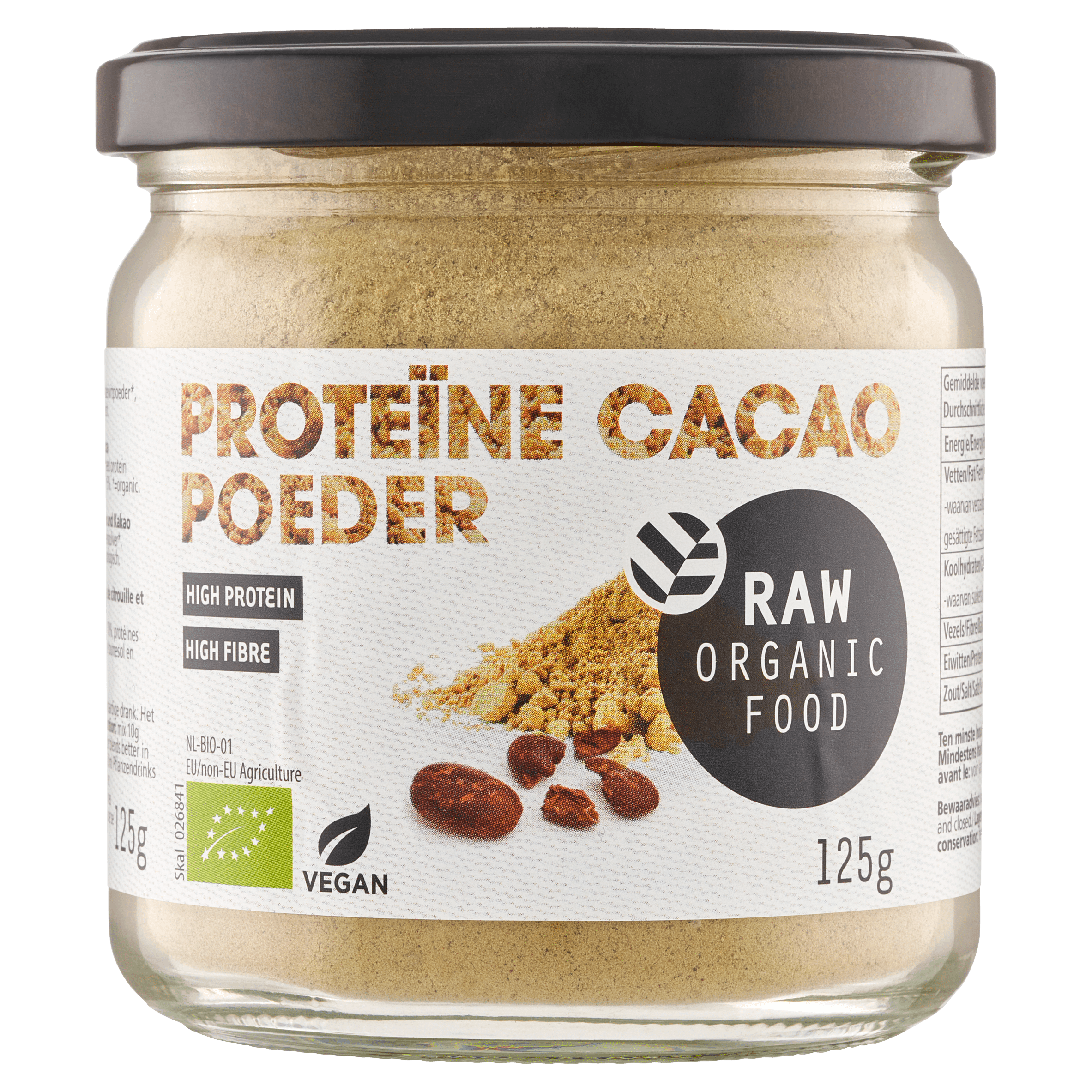 Raw Organic Food Vegan protein cacaobio