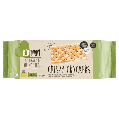 BioToday Crispy cracker sesam rozemarijn bio