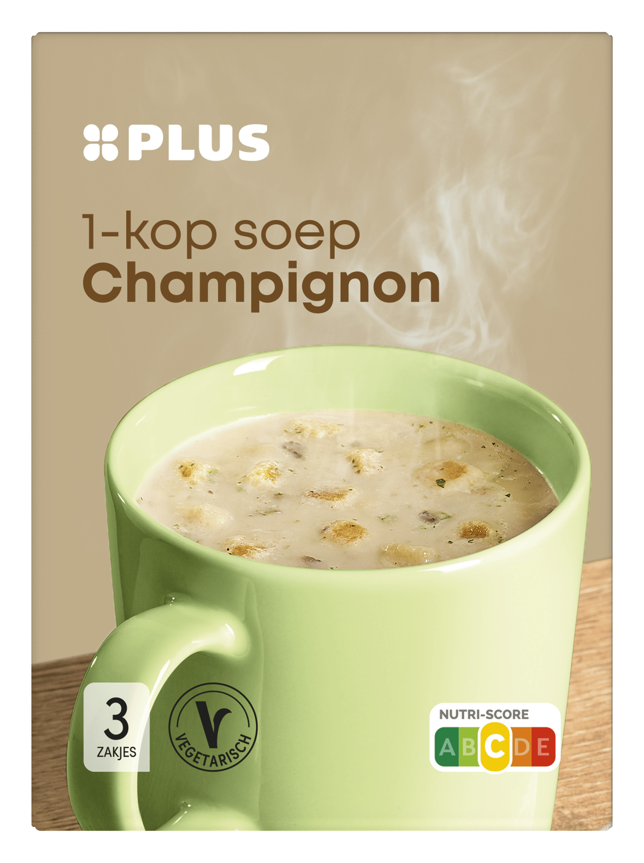 PLUS 1 kops soep champignon