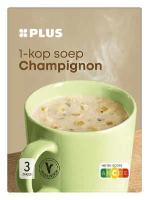 PLUS 1 kops soep champignon