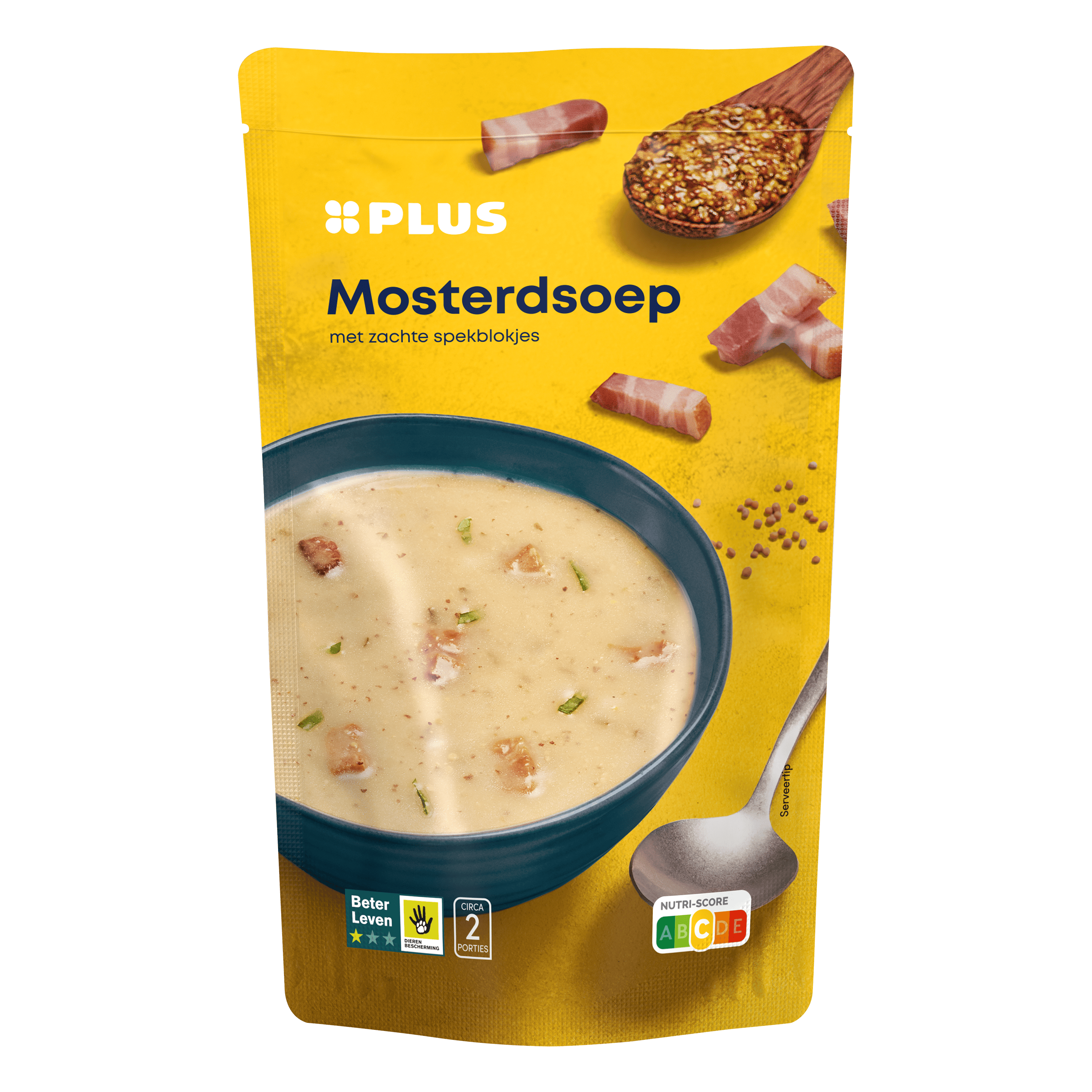 PLUS Mosterdsoep met spekjes