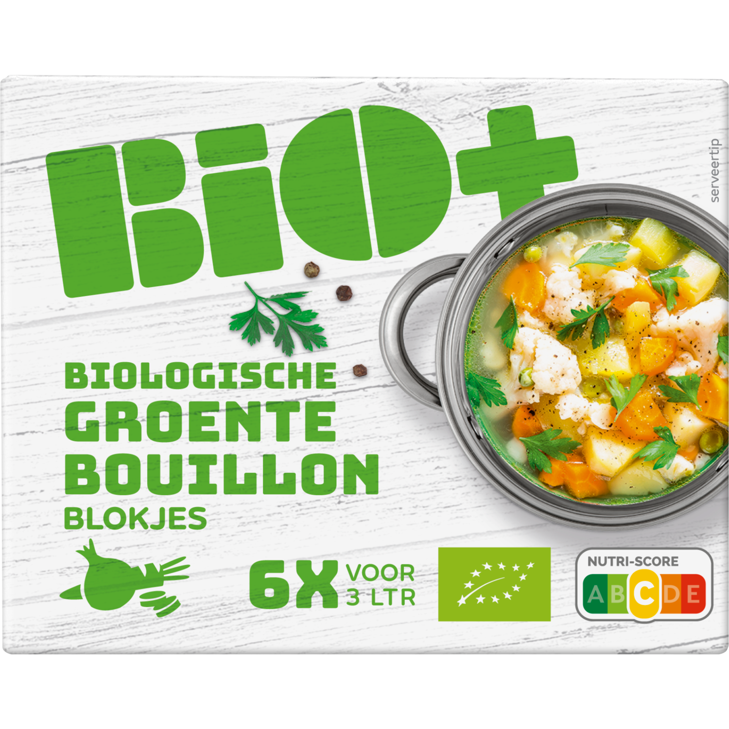 BIO+ Bouillon groente  6 blokjes