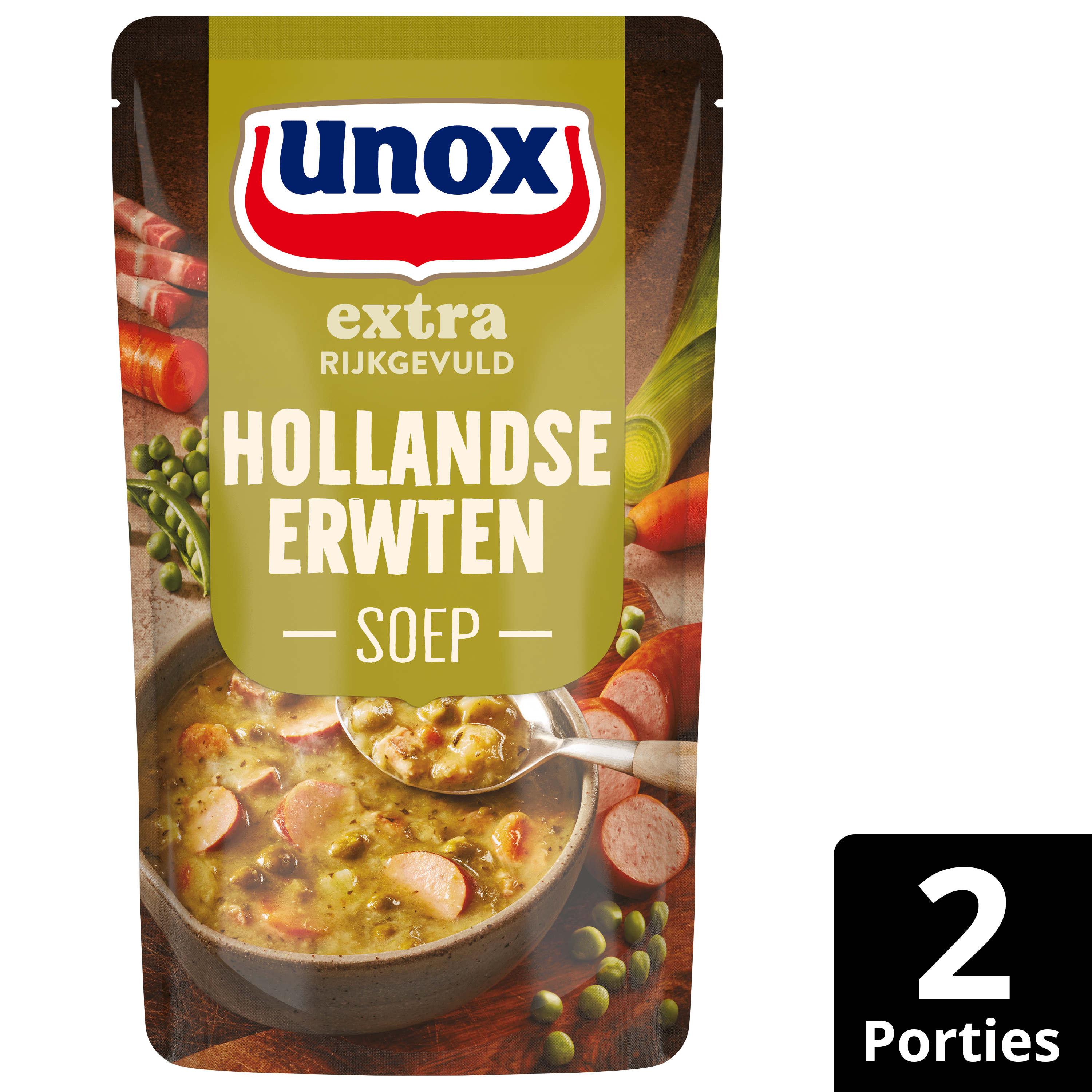 Unox Soep in zak rijkgevuld vega erwt