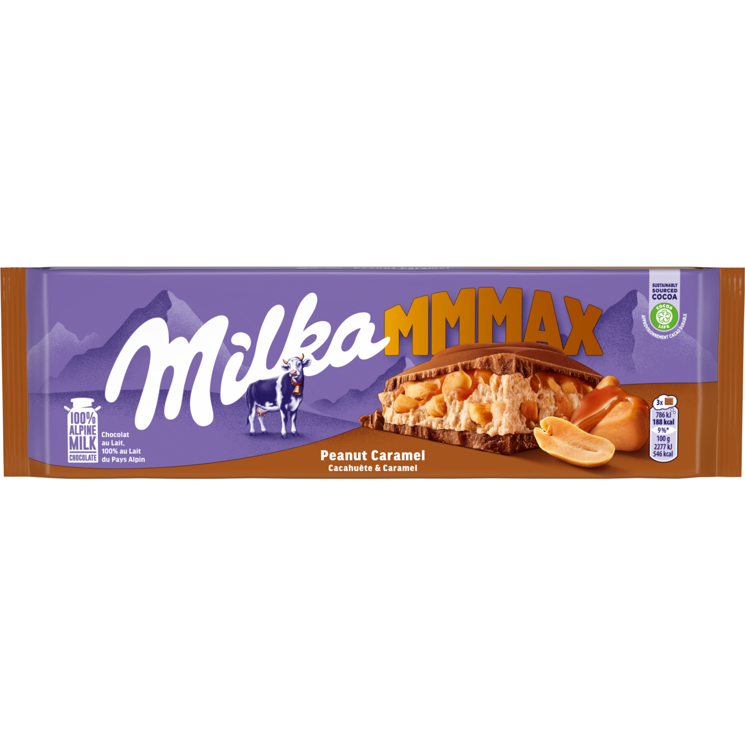Milka Mmmax Chocoladereep Peanut Caramel