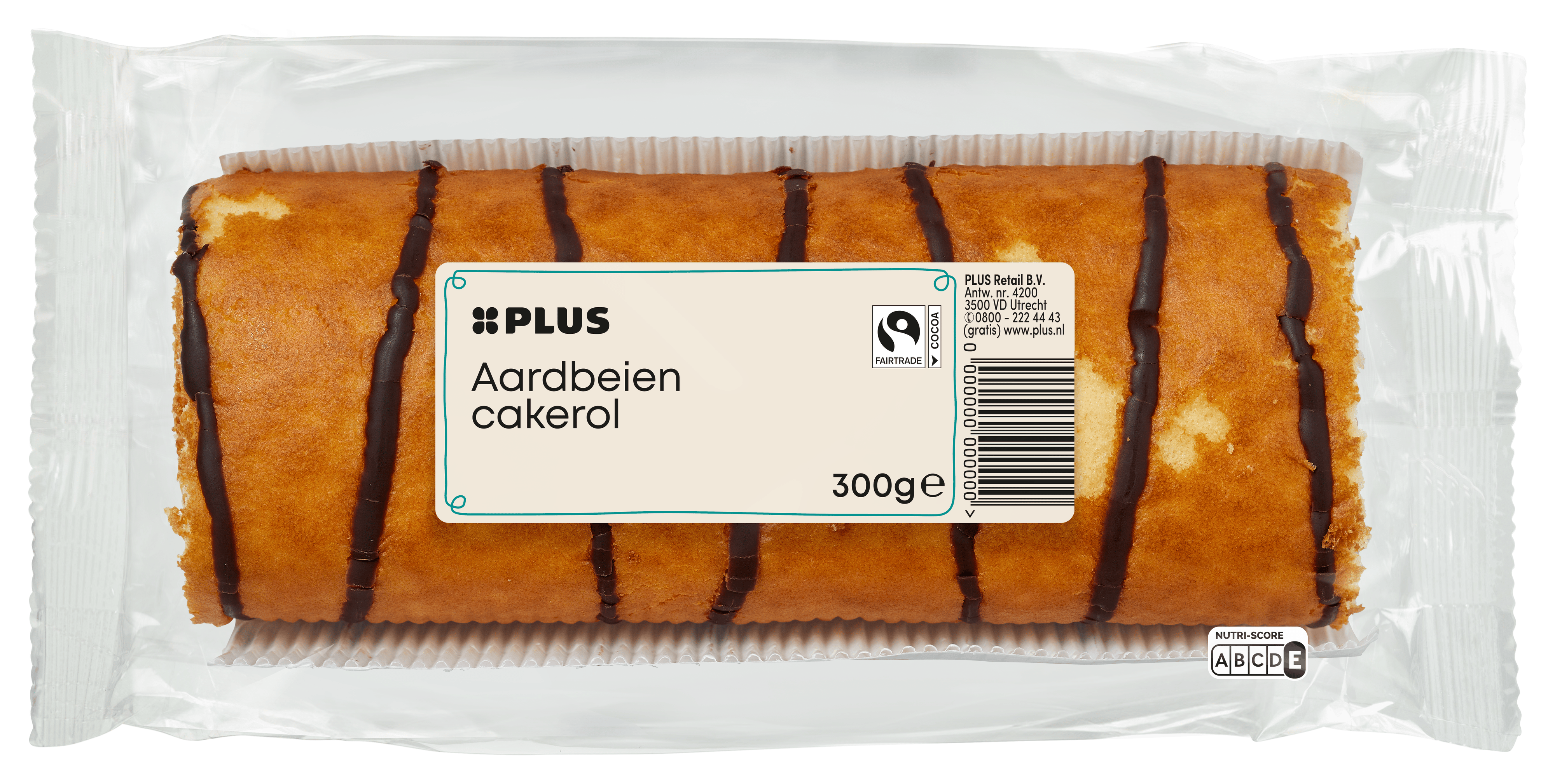 PLUS Aardbeiencakerol Fairtrade